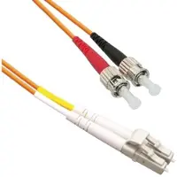 EECONN Premium LC - ST Duplex Optical Fiber Patch kabel - Multi Mode OM1 - oranje / LSZH - 20 meter