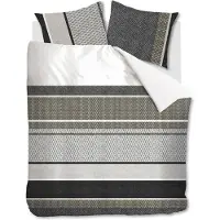 Beddinghouse Dekbedovertrek Benthe Grey Katoen-240 x 200 / 220 cm | Lits-Jumeaux