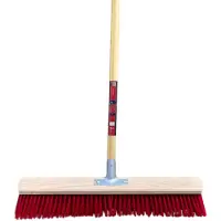 Synx Tools Stalbezem 60 cm - veger - harde bezem - Incl. bezemsteel 150 cm