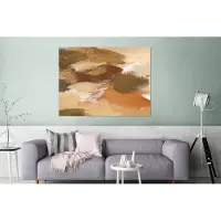 MuchoWow Wanddecoratie Metaal - Aluminium Schilderij Industrieel - Verf - Oranje - Bruin - 120x90 cm - Dibond - Foto op aluminium - Industriële muurdecoratie - Voor de woonkamer/slaapkamer