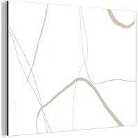 MuchoWow Wanddecoratie Metaal - Aluminium Schilderij Industrieel - Abstract - Minimalisme - Line art - 40x30 cm - Dibond - Foto op aluminium - Industriële muurdecoratie - Voor de woonkamer/slaapkamer