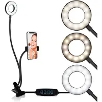 Grundig Selfie Studio 12LED 2-in-1 Zwart zwart Metaal Selfie stick