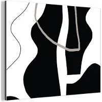 MuchoWow Wanddecoratie Metaal - Aluminium Schilderij Industrieel - Abstract - Minimalisme - Design - 80x60 cm - Dibond - Foto op aluminium - Industriële muurdecoratie - Voor de woonkamer/slaapkamer