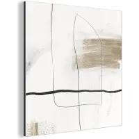MuchoWow Wanddecoratie Metaal - Aluminium Schilderij Industrieel - Kunst - Minimalisme - Abstract - 20x20 cm - Dibond - Foto op aluminium - Industriële muurdecoratie - Voor de woonkamer/slaapkamer
