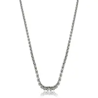 My Bendel - Zilverkleurige Ketting met Schakels 2,5 Mm - Elegant Design - met Luxe Cadeauverpakking | Sieraden Voor Dames