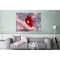 MuchoWow Wanddecoratie Metaal - Aluminium Schilderij Industrieel - Bloemen - Rood - Natuur - Planten - 160x120 cm - Dibond - Foto op aluminium - Industriële muurdecoratie - Voor de woonkamer/slaapkamer