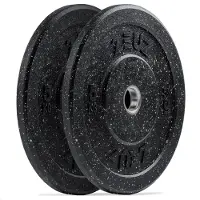 ZEUZ Halterschijf 2 Stuks 5 KG – Gewichten Set – 5kg Bumper Plates – voor 50 mm Halter – Crossfit & Fitness
