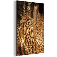 MuchoWow Wanddecoratie Metaal - Aluminium Schilderij Industrieel - Verf - Abstract - Design - 60x90 cm - Dibond - Foto op aluminium - Industriële muurdecoratie - Voor de woonkamer/slaapkamer