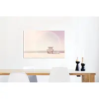 MuchoWow Wanddecoratie Metaal - Aluminium Schilderij Industrieel - Strand - Hut - Zon - Zee - Zomer - 60x40 cm - Dibond - Foto op aluminium - Industriële muurdecoratie - Voor de woonkamer/slaapkamer
