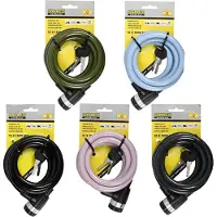 Stahlex Multifunctioneel kabelslot - 1.5 meter - spatwaterdicht en slagvast - met 2 sleutels