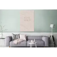 MuchoWow Wanddecoratie Metaal - Aluminium Schilderij Industrieel - Quotes - Tekst - Stay wild - 120x180 cm - Dibond - Foto op aluminium - Industriële muurdecoratie - Voor de woonkamer/slaapkamer