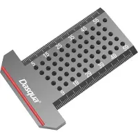 Dasqua 1804-5661 1804-5661 Duimstoklineaal Aluminium legering