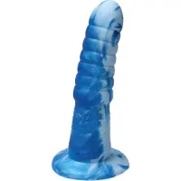 Ylva & Dite Blauwe Siliconen Strapon - 16-20 cm van Ylva & Dite