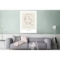 MuchoWow Wanddecoratie Metaal - Aluminium Schilderij Industrieel - Tekst - Quotes - Line art - Vrouwen - 120x160 cm - Dibond - Foto op aluminium - Industriële muurdecoratie - Voor de woonkamer/slaapkamer