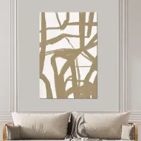 MuchoWow Wanddecoratie Metaal - Aluminium Schilderij Industrieel - Bruin - Wit - Kunst - 100x150 cm - Dibond - Foto op aluminium - Industriële muurdecoratie - Voor de woonkamer/slaapkamer