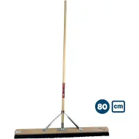 Synx Tools Paardenhaar 80 cm - Zaalveger / Kamerveger - Zachte bezem - Bezemsteel - Veger schoonmaken - Bezems Binnen - Bezem zacht met Steel 160 cm