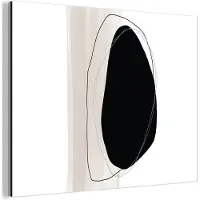 MuchoWow Wanddecoratie Metaal - Aluminium Schilderij Industrieel - Zwart - Verf - Pastel - 160x120 cm - Dibond - Foto op aluminium - Industriële muurdecoratie - Voor de woonkamer/slaapkamer
