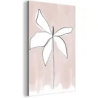 MuchoWow Wanddecoratie Metaal - Aluminium Schilderij Industrieel - Bloem - Abstract - Pastel - 20x30 cm - Dibond - Foto op aluminium - Industriële muurdecoratie - Voor de woonkamer/slaapkamer