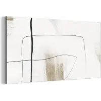 MuchoWow Wanddecoratie Metaal - Aluminium Schilderij Industrieel - Verf - Abstract - Minimalisme - 160x80 cm - Dibond - Foto op aluminium - Industriële muurdecoratie - Voor de woonkamer/slaapkamer