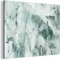 MuchoWow Wanddecoratie Metaal - Aluminium Schilderij Industrieel - Tuindecoratie - Verf - Abstract - 160x120 cm - Dibond - Foto op aluminium - Industriële muurdecoratie - Voor de woonkamer/slaapkamer