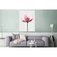 MuchoWow Wanddecoratie Metaal - Aluminium Schilderij Industrieel - Bloemen - Roze - Natuur - Botanisch - 120x160 cm - Dibond - Foto op aluminium - Industriële muurdecoratie - Voor de woonkamer/slaapkamer