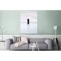 MuchoWow Wanddecoratie Metaal - Aluminium Schilderij Industrieel - Vrouw - Trap - Abstract - Deur - 120x160 cm - Dibond - Foto op aluminium - Industriële muurdecoratie - Voor de woonkamer/slaapkamer
