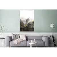 MuchoWow Wanddecoratie Metaal - Aluminium Schilderij Industrieel - Marmer - Zwart - Goud - Luxe - Marmerlook - 120x180 cm - Dibond - Foto op aluminium - Industriële muurdecoratie - Voor de woonkamer/slaapkamer