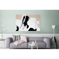 MuchoWow Wanddecoratie Metaal - Aluminium Schilderij Industrieel - Zwart - Abstract - Design - 180x120 cm - Dibond - Foto op aluminium - Industriële muurdecoratie - Voor de woonkamer/slaapkamer