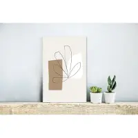 MuchoWow Wanddecoratie Metaal - Aluminium Schilderij Industrieel - Bloemen - Minimalisme - Pastel - 20x30 cm - Dibond - Foto op aluminium - Industriële muurdecoratie - Voor de woonkamer/slaapkamer