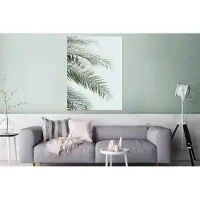 MuchoWow Wanddecoratie Metaal - Aluminium Schilderij Industrieel - Plant - Groen - Natuur - Blauw - 120x160 cm - Dibond - Foto op aluminium - Industriële muurdecoratie - Voor de woonkamer/slaapkamer