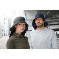 Myrtle beach - Functionele hoed met nekbescherming - One Size - Navy.