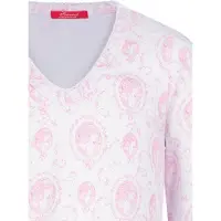 Hanssop Exclusief Luxueus Kinder nachtkleding Luxe mooi zacht roze Girly Nachthemd van met verfijnde rand details en luxe hals verwerking, Meisjes nachthemd, zacht roze bloem print, maat 116