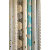 Benza Christmas mix cadeaupapier - Kerstpapier inpakpapier voor kerst K438 - 300 x 70 cm - 7 rollen