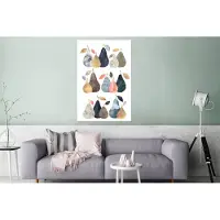 MuchoWow Wanddecoratie Metaal - Aluminium Schilderij Industrieel - Peer - Pastel - Fruit - Design - 120x180 cm - Dibond - Foto op aluminium - Industriële muurdecoratie - Voor de woonkamer/slaapkamer