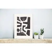 MuchoWow Wanddecoratie Metaal - Aluminium Schilderij Industrieel - Abstract - Zwart - Wit - Vormen - 30x40 cm - Dibond - Foto op aluminium - Industriële muurdecoratie - Voor de woonkamer/slaapkamer