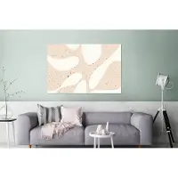MuchoWow Wanddecoratie Metaal - Aluminium Schilderij Industrieel - Planten - Abstract - Roze - Pastel - 180x120 cm - Dibond - Foto op aluminium - Industriële muurdecoratie - Voor de woonkamer/slaapkamer