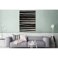 MuchoWow Wanddecoratie Metaal - Aluminium Schilderij Industrieel - Lijnen - Donker - Groen - Abstract - 120x160 cm - Dibond - Foto op aluminium - Industriële muurdecoratie - Voor de woonkamer/slaapkamer