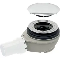 Geberit douchebakafvoer - met deksel - 90mm - hoogglans chroom