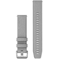 Garmin Siliconen Bandje Grijs/Zilver 20mm