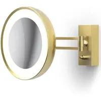 DECOR WALTHER Make-up spiegel BS 36 LED Gold Matt (7x magnification)