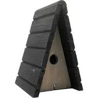Garden Spirit Vogelhuisje Wigwam - Zwart & Grijs- Nestkastje - - Zwart - H