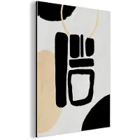 MuchoWow Wanddecoratie Metaal - Aluminium Schilderij Industrieel - Kunst - Luxe - Abstract - 90x120 cm - Dibond - Foto op aluminium - Industriële muurdecoratie - Voor de woonkamer/slaapkamer