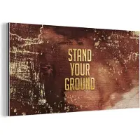 MuchoWow Wanddecoratie Metaal - Aluminium Schilderij Industrieel - Zelfvertrouwen - Goud - Roségoud - 120x60 cm - Dibond - Foto op aluminium - Industriële muurdecoratie - Voor de woonkamer/slaapkamer
