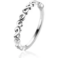 Zinzi zilveren aanschuifring met zeven sierlijke Infinity schakels 2,6mm breed ZIR2500