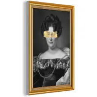 MuchoWow Wanddecoratie Metaal - Aluminium Schilderij Industrieel - Oude meesters - Kunst - Verf - Lijst - 120x180 cm - Dibond - Foto op aluminium - Industriële muurdecoratie - Voor de woonkamer/slaapkamer