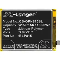 123accu OnePlus BLP815 accu (3.85 V, 4150 mAh, huismerk)