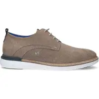 No Stress Taupe suède veterschoenen | Maat 43