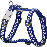 Animal Boulevard Dh-s5-db-20 - Hals- En Leibanden - Hond - Rd Harnas White Spots On Marine-m - Maat: M - 206070