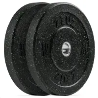 ZEUZ 1 Stuk Halterschijf 10 KG – Gewichten Set – 10kg Bumper Plates – voor 50 mm Halter – Crossfit & Fitness