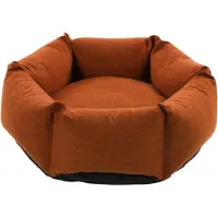 Flamingo Hondenmand met rits Ziva hexagonaal 60x20 cm terracottakleur